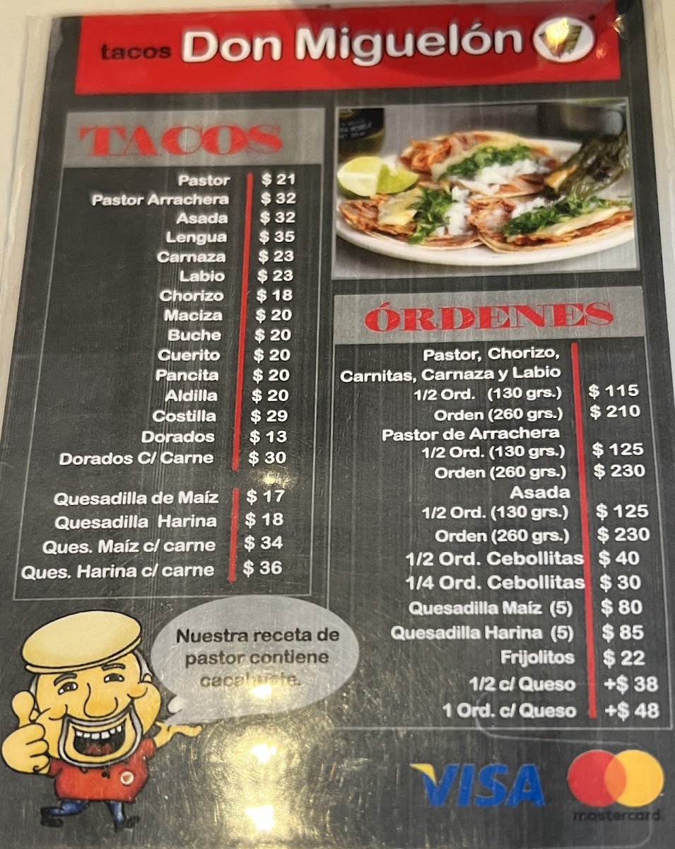Tacos Don Miguelón Menu - Image 3