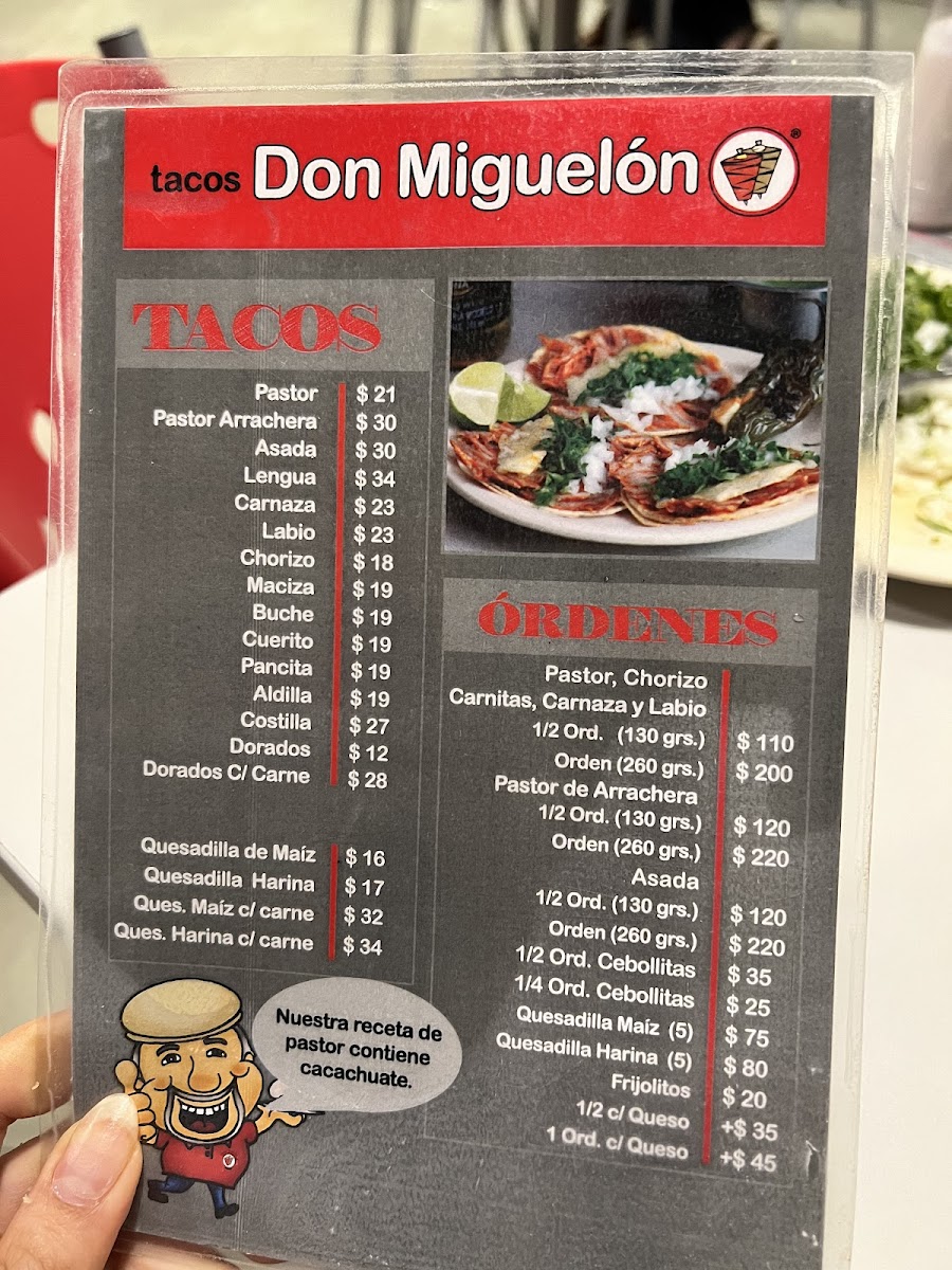 Tacos Don Miguelón Menu - Image 4